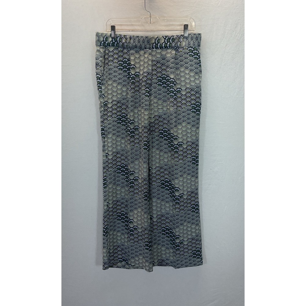 Equipment Femme Womens 100% Silk shells blue Pants Size M Boho Designer Casual